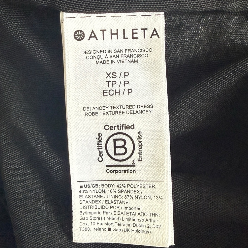Athleta Gray Sheath Dress with Cuffed Long Sleeves and Mock Neck XS - Picture 9 of 10